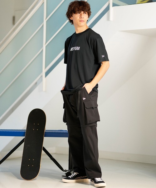 NEW ERA(ニューエラ)の「NEW ERA/ニューエラ 半袖Tシャツ UVケア 吸汗速乾 バックプリント 14121959/14121961(Tシャツ/カットソー・メンズ・ブラック/ホワイト・M/L/XL)」の18枚目の写真