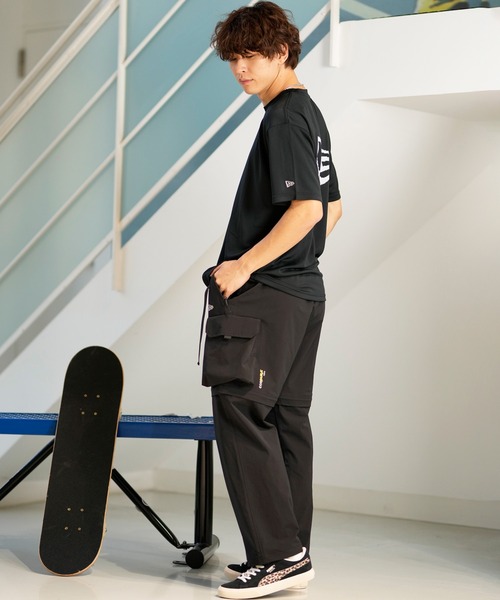 NEW ERA(ニューエラ)の「NEW ERA/ニューエラ 半袖Tシャツ UVケア 吸汗速乾 バックプリント 14121959/14121961(Tシャツ/カットソー・メンズ・ブラック/ホワイト・M/L/XL)」の19枚目の写真
