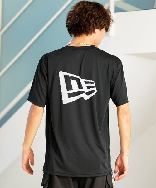 NEW ERA(ニューエラ)の「NEW ERA/ニューエラ 半袖Tシャツ UVケア 吸汗速乾 バックプリント 14121959/14121961(Tシャツ/カットソー・メンズ・ブラック/ホワイト・M/L/XL)」の16枚目の写真