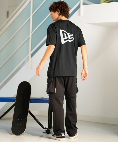 NEW ERA(ニューエラ)の「NEW ERA/ニューエラ 半袖Tシャツ UVケア 吸汗速乾 バックプリント 14121959/14121961(Tシャツ/カットソー・メンズ・ブラック/ホワイト・M/L/XL)」の20枚目の写真
