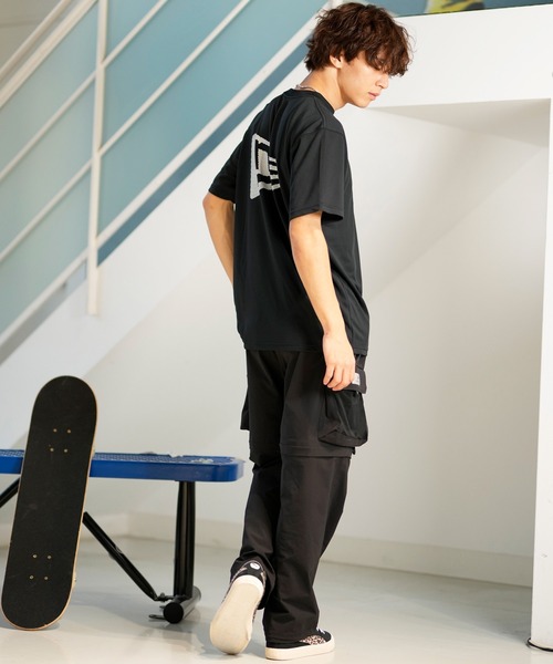 NEW ERA(ニューエラ)の「NEW ERA/ニューエラ 半袖Tシャツ UVケア 吸汗速乾 バックプリント 14121959/14121961(Tシャツ/カットソー・メンズ・ブラック/ホワイト・M/L/XL)」の21枚目の写真