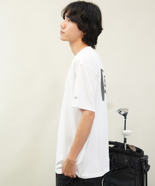 NEW ERA(ニューエラ)の「NEW ERA/ニューエラ 半袖Tシャツ UVケア 吸汗速乾 バックプリント 14121959/14121961(Tシャツ/カットソー・メンズ・ブラック/ホワイト・M/L/XL)」の5枚目の写真