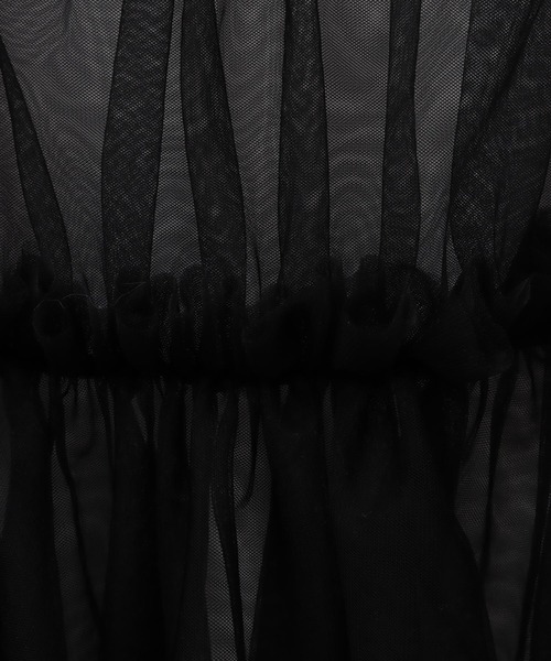 31 Sons de mode(トランテアン ソン ドゥ モード)の「Tシャツ×チュールキャミセット(Tシャツ/カットソー・レディース・オフホワイト/ブラック・36)」の12枚目の写真