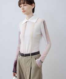 【tageechita】ドッキングシアー襟付きトップス・プルオーバー