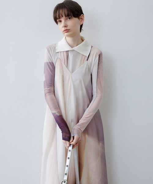 tageechita（タジチタ）の「【tageechita】ドッキングシアー襟付きトップス・プルオーバー（Tシャツ/カットソー・レディース・アイボリー系1・S/L/M）」の21枚目の写真