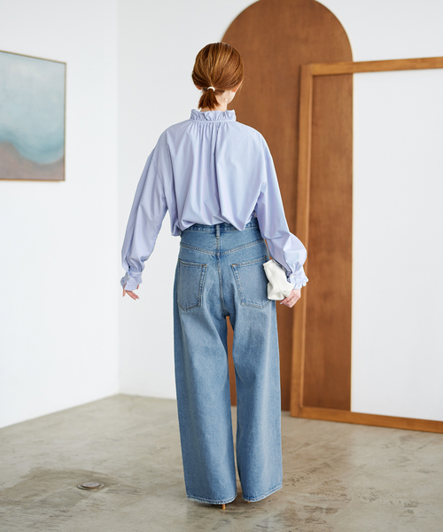 ☀️ワイドレッグデニムパンツ☀️ JOURNAL STANDARD 追加2》タックデニムワイドレッグ（デニムパンツ・ジーンズ
