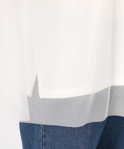 THE SHOP TK （ザ ショップ ティーケー ）の「◆【2点SETアイテム】チュール＆ロゴロンTプルオーバー（その他トップス・レディース・アイボリー/ブラック・12/13）」の9枚目の写真