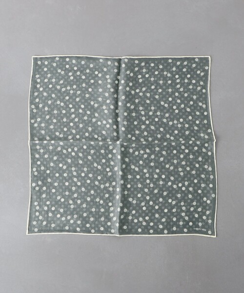 Fratelli Luigi（フラテッリルイージ）の「＜FRATELLI LUIGI＞ シフォン ドット チーフ（ポケットチーフ・メンズ・グレー/ネイビー/ブラウン・FREE）」の10枚目の写真