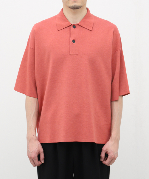 EDIFICE LA BOUCLE(エディフィスラブークル)の「【LA BOUCLE / ラブークル】ウォッシャブル ウール ポロシャツ(ポロシャツ・メンズ・ブラック/キャメル/オレンジ・FREE)」の5枚目の写真