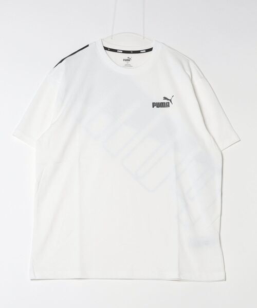 PUMA(プーマ)の「プーマ PUMA PUMA POWER MX SS Tシャツ_(Tシャツ/カットソー・メンズ・ブラック/ホワイト/ベージュ/ブラック×イエロー・S/M/L/LL/3L)」の2枚目の写真