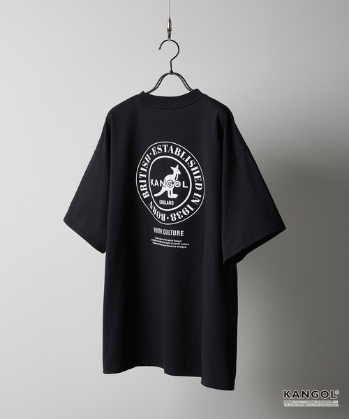 KANGOL（カンゴール）の「KANGOL / カンゴール 別注 ワンポイント アソートロゴ刺繍/バックプリントデザイン オーバーサイズ半袖Tシャツ（Tシャツ/カットソー・メンズ・ブラック系/スミクロ/ダークブラウン/ネイビー系1/ブラック/ホワイト系/ホワイト系2/オフホワイト/アッシュグレー/ネイビー系/グレイッシュブルー・M/L）」の15枚目の写真
