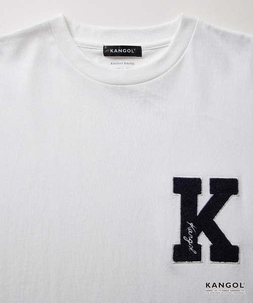 KANGOL（カンゴール）の「KANGOL / カンゴール 別注 ワンポイント アソートロゴ刺繍/バックプリントデザイン オーバーサイズ半袖Tシャツ（Tシャツ/カットソー・メンズ・ブラック系/スミクロ/ダークブラウン/ネイビー系1/ブラック/ホワイト系/ホワイト系2/オフホワイト/アッシュグレー/ネイビー系/グレイッシュブルー・M/L）」の21枚目の写真
