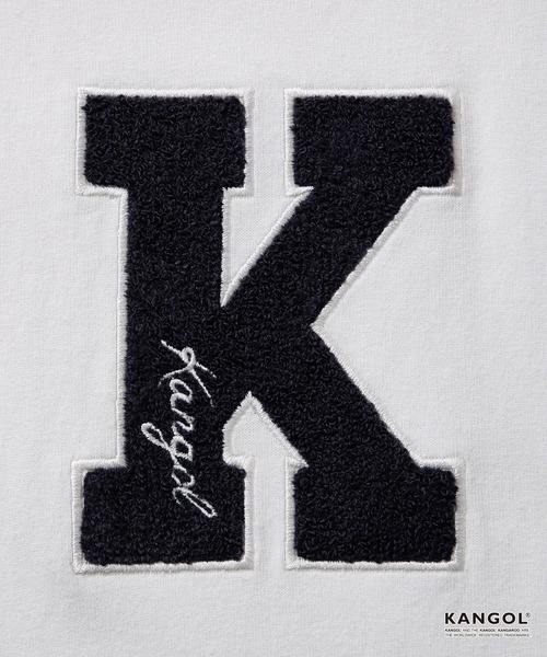 KANGOL（カンゴール）の「KANGOL / カンゴール 別注 ワンポイント アソートロゴ刺繍/バックプリントデザイン オーバーサイズ半袖Tシャツ（Tシャツ/カットソー・メンズ・ブラック系/スミクロ/ダークブラウン/ネイビー系1/ブラック/ホワイト系/ホワイト系2/オフホワイト/アッシュグレー/ネイビー系/グレイッシュブルー・M/L）」の22枚目の写真