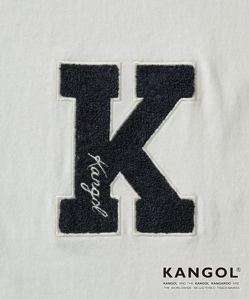 KANGOL（カンゴール）の「KANGOL / カンゴール 別注 ワンポイント アソートロゴ刺繍/バックプリントデザイン オーバーサイズ半袖Tシャツ（Tシャツ/カットソー・メンズ・ブラック系/スミクロ/ダークブラウン/ネイビー系1/ブラック/ホワイト系/ホワイト系2/オフホワイト/アッシュグレー/ネイビー系/グレイッシュブルー・M/L）」の12枚目の写真