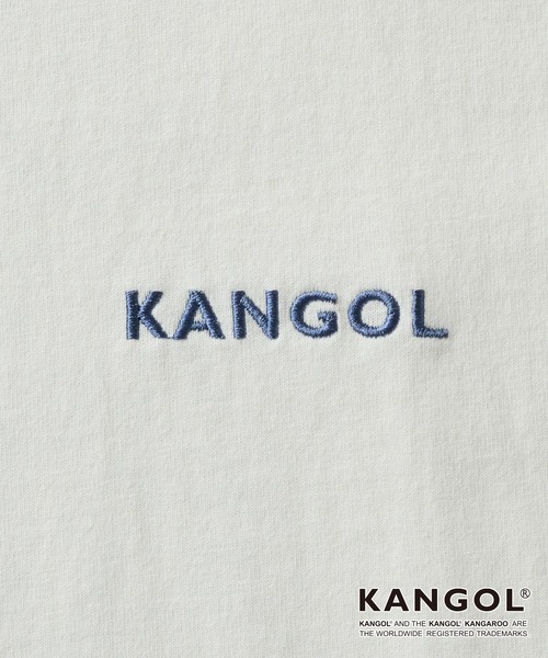 KANGOL（カンゴール）の「KANGOL / カンゴール 別注 ワンポイント アソートロゴ刺繍/バックプリントデザイン オーバーサイズ半袖Tシャツ（Tシャツ/カットソー・メンズ・ブラック系/スミクロ/ダークブラウン/ネイビー系1/ブラック/ホワイト系/ホワイト系2/オフホワイト/アッシュグレー/ネイビー系/グレイッシュブルー・M/L）」の14枚目の写真