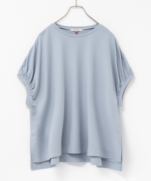 HusHusH(ハッシュアッシュ)の「HusHusH ハッシュアッシュ ドルマンチュニックプルオーバー(Tシャツ/カットソー・レディース・グレイッシュベージュ/サックスブルー/ブラック/チャコールグレー・L/M/S)」の21枚目の写真