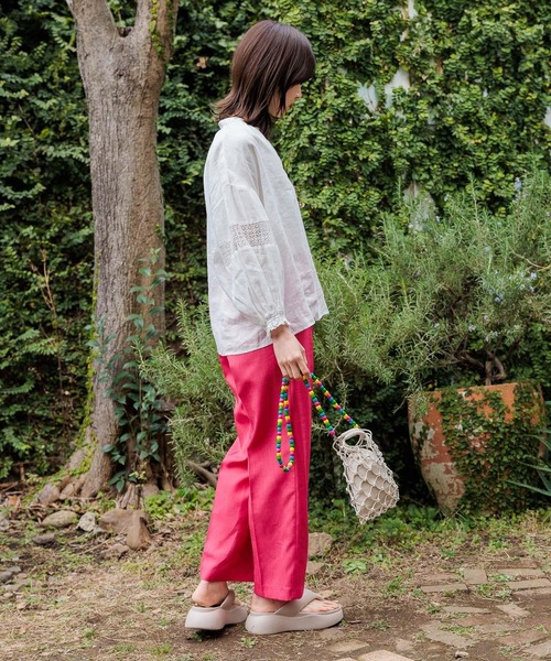 niko and...(ニコアンド)の「オリジナルマクラメビーズチェンジショルダーバッグ(ショルダーバッグ・レディース・アイボリー/ブラック・0)」の16枚目の写真