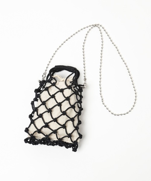 niko and...(ニコアンド)の「オリジナルマクラメビーズチェンジショルダーバッグ(ショルダーバッグ・レディース・アイボリー/ブラック・0)」の17枚目の写真