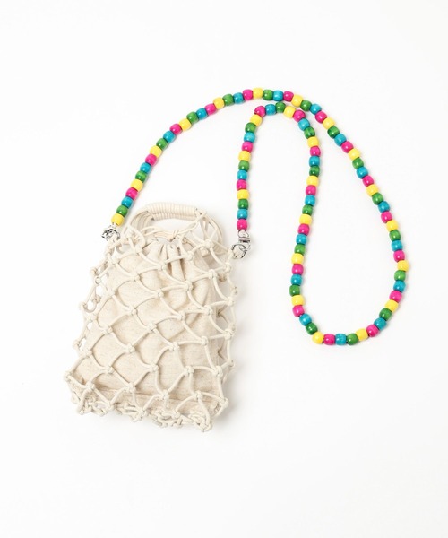niko and...(ニコアンド)の「オリジナルマクラメビーズチェンジショルダーバッグ(ショルダーバッグ・レディース・アイボリー/ブラック・0)」の18枚目の写真