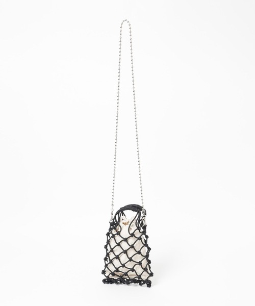 niko and...(ニコアンド)の「オリジナルマクラメビーズチェンジショルダーバッグ(ショルダーバッグ・レディース・アイボリー/ブラック・0)」の19枚目の写真