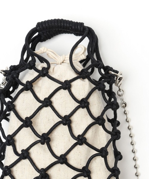 niko and...(ニコアンド)の「オリジナルマクラメビーズチェンジショルダーバッグ(ショルダーバッグ・レディース・アイボリー/ブラック・0)」の11枚目の写真
