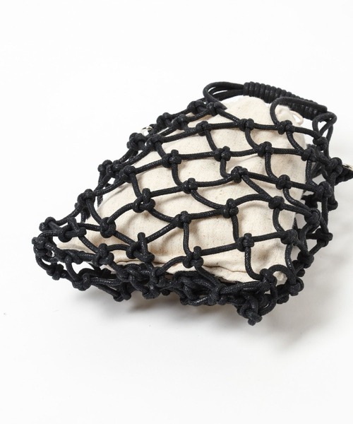 niko and...(ニコアンド)の「オリジナルマクラメビーズチェンジショルダーバッグ(ショルダーバッグ・レディース・アイボリー/ブラック・0)」の6枚目の写真