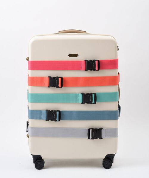 TRAVEL SHOP MILESTO（トラベルショップミレスト）の「MILESTO UTILITY ラゲージベルト（トラベルグッズ・レディース・グレー系その他/コーラルピンク/ミント/イエロー/その他/ライトグレー・ﾌﾘ-）」の7枚目の写真