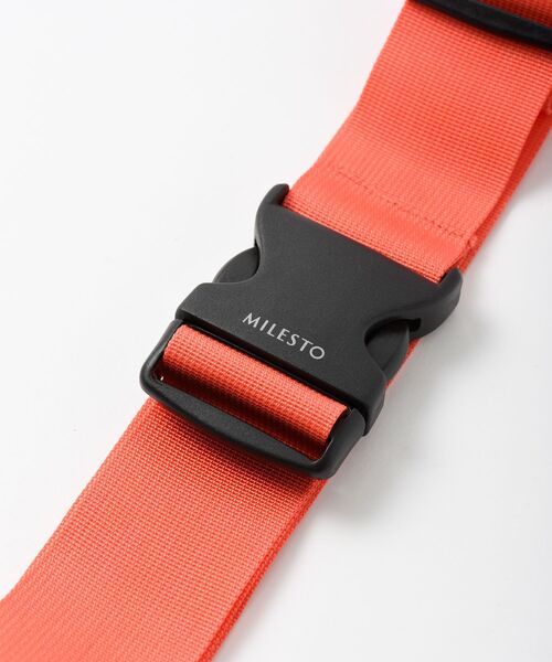 TRAVEL SHOP MILESTO（トラベルショップミレスト）の「MILESTO UTILITY ラゲージベルト（トラベルグッズ・レディース・グレー系その他/コーラルピンク/ミント/イエロー/その他/ライトグレー・ﾌﾘ-）」の8枚目の写真