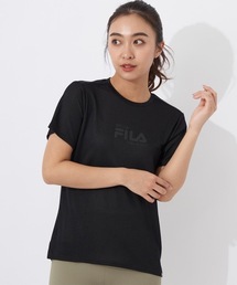【FILA/フィラ】レディースメッシュ半袖Tシャツ 速乾