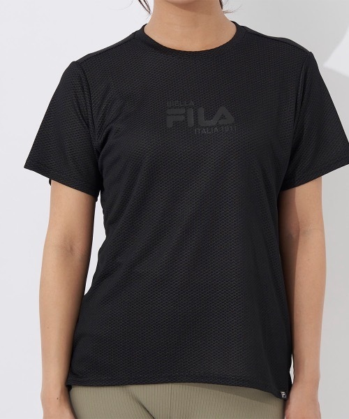 FILA(フィラ)の「【FILA/フィラ】レディースメッシュ半袖Tシャツ 速乾(Tシャツ/カットソー・レディース・グレー/ピンク/ブラック・X-LARGE/LARGE/MEDIUM)」の5枚目の写真