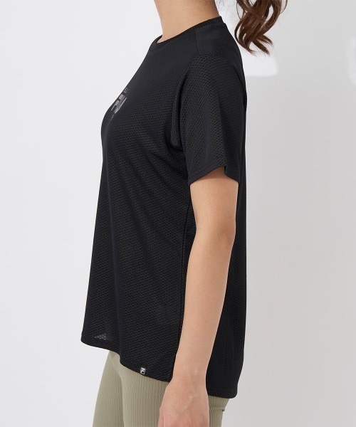 FILA(フィラ)の「【FILA/フィラ】レディースメッシュ半袖Tシャツ 速乾(Tシャツ/カットソー・レディース・グレー/ピンク/ブラック・X-LARGE/LARGE/MEDIUM)」の6枚目の写真