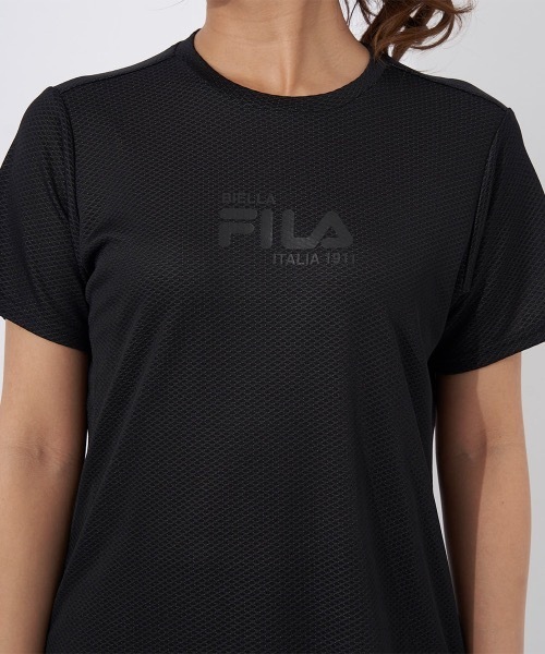 FILA(フィラ)の「【FILA/フィラ】レディースメッシュ半袖Tシャツ 速乾(Tシャツ/カットソー・レディース・グレー/ピンク/ブラック・X-LARGE/LARGE/MEDIUM)」の8枚目の写真