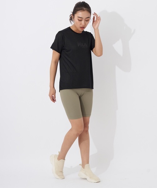 FILA(フィラ)の「【FILA/フィラ】レディースメッシュ半袖Tシャツ 速乾(Tシャツ/カットソー・レディース・グレー/ピンク/ブラック・X-LARGE/LARGE/MEDIUM)」の11枚目の写真