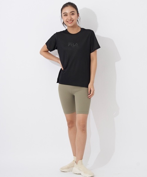 FILA(フィラ)の「【FILA/フィラ】レディースメッシュ半袖Tシャツ 速乾(Tシャツ/カットソー・レディース・グレー/ピンク/ブラック・X-LARGE/LARGE/MEDIUM)」の12枚目の写真