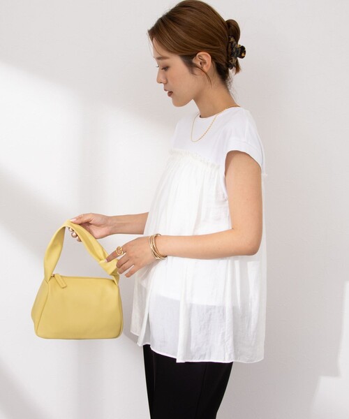 NOLLEY’S（ノーリーズ）の「ワンハンドルムスビバッグ（ショルダーバッグ・レディース・イエロー/サックスブルー/ブラック・FREE）」の18枚目の写真