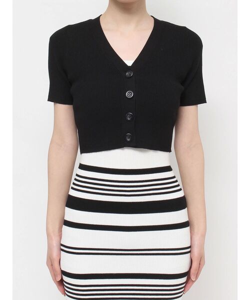 RESEXXY（リゼクシー）の「5分袖ショートカーディガン【セットアップ着用可能】（カーディガン/ボレロ・レディース・レッド/その他1/ブルー/ブラック・FREE）」の15枚目の写真