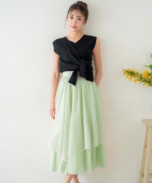 【セール】メローティアードスカート（スカート）｜Noela（ノエラ） 6,600円