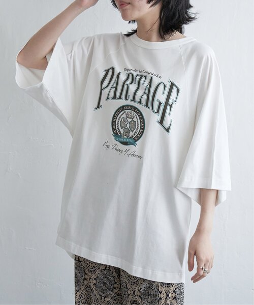 VENCEEXCHANGE(ヴァンスエクスチェンジ)の「カレッジ配色ラグランT(Tシャツ/カットソー・レディース・オフホワイト/その他4/ネイビー/その他1/その他5・FREE)」の2枚目の写真