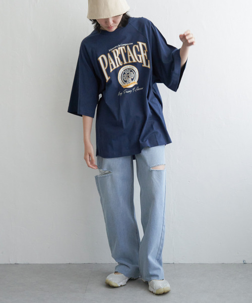 VENCEEXCHANGE(ヴァンスエクスチェンジ)の「カレッジ配色ラグランT(Tシャツ/カットソー・レディース・オフホワイト/その他4/ネイビー/その他1/その他5・FREE)」の15枚目の写真