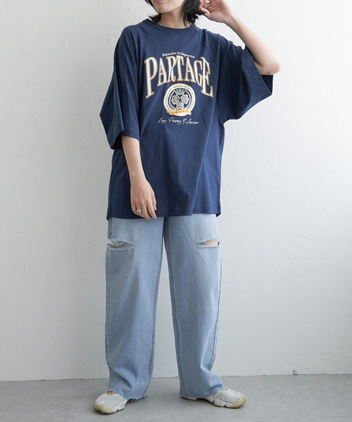 VENCEEXCHANGE(ヴァンスエクスチェンジ)の「カレッジ配色ラグランT(Tシャツ/カットソー・レディース・オフホワイト/その他4/ネイビー/その他1/その他5・FREE)」の17枚目の写真