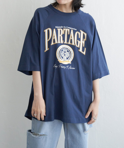 VENCEEXCHANGE(ヴァンスエクスチェンジ)の「カレッジ配色ラグランT(Tシャツ/カットソー・レディース・オフホワイト/その他4/ネイビー/その他1/その他5・FREE)」の13枚目の写真