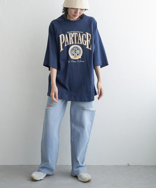 VENCEEXCHANGE(ヴァンスエクスチェンジ)の「カレッジ配色ラグランT(Tシャツ/カットソー・レディース・オフホワイト/その他4/ネイビー/その他1/その他5・FREE)」の18枚目の写真
