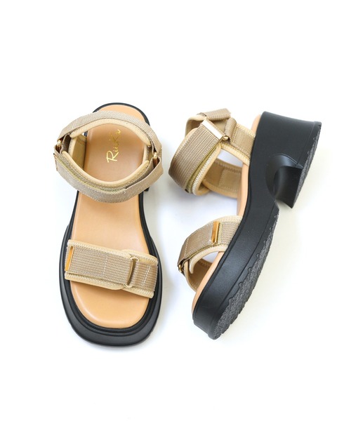 RiiiKa/リーカ】厚底ベルクロサンダル（サンダル）｜RiiiKa（リーカ