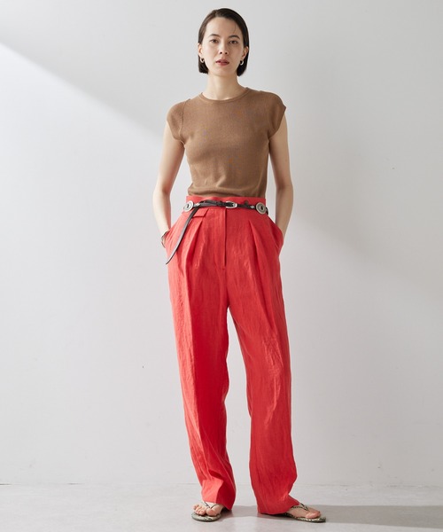 ウィムガゼット　タックショートパンツ　ベージュ タックショートパンツ | Whim Gazette(ウィム ガゼット