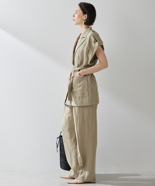 ウィムガゼット　ベージュタック入りチノパン タックパンツ | Whim Gazette(ウィム ガゼット)レディース | PAL