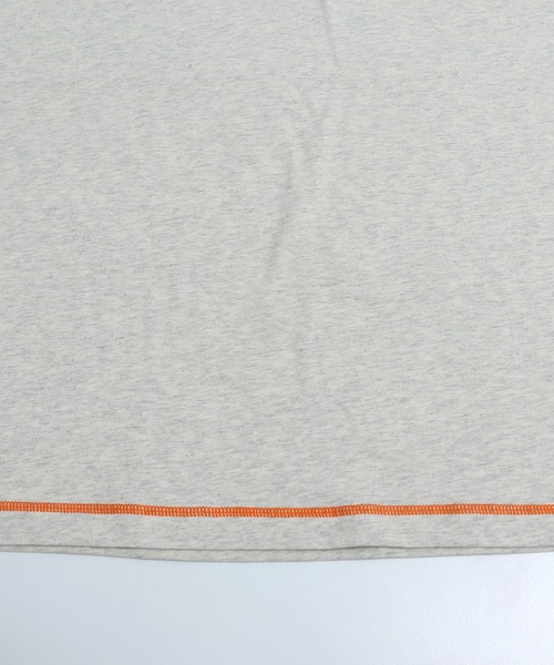 JAM & LINK(ジャムアンドリンク)の「綿100% 配色ステッチ ワイドシルエット 半袖Tシャツ(Tシャツ/カットソー・メンズ・パープル/グリーン/ターコイズブルー/ネイビー/ピンク/ホワイト/オートミール/ブラック/マスタード/レッド・L/S/M)」の15枚目の写真