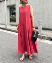 un dix cors | 麻調2WAYパネルフレアワンピース(ワンピース)