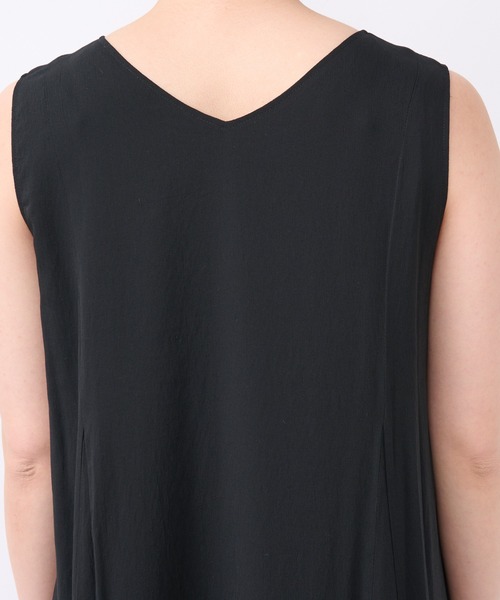 un dix cors（アンディコール）の「麻調2WAYパネルフレアワンピース（ワンピース・レディース・ブラック/レッド・FREE）」の20枚目の写真