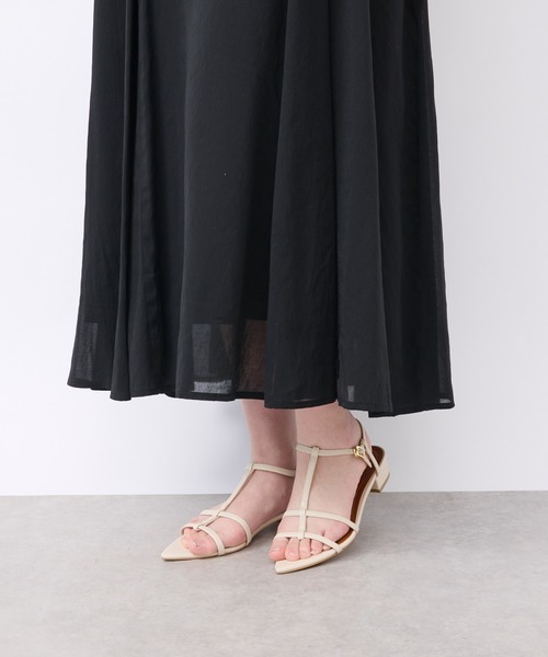 un dix cors（アンディコール）の「麻調2WAYパネルフレアワンピース（ワンピース・レディース・ブラック/レッド・FREE）」の17枚目の写真