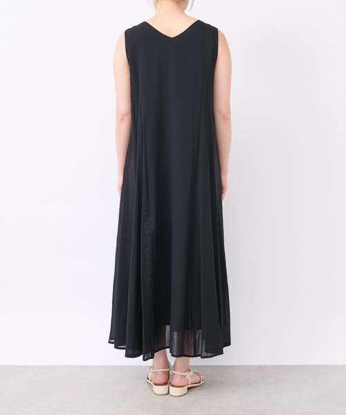 un dix cors（アンディコール）の「麻調2WAYパネルフレアワンピース（ワンピース・レディース・ブラック/レッド・FREE）」の21枚目の写真